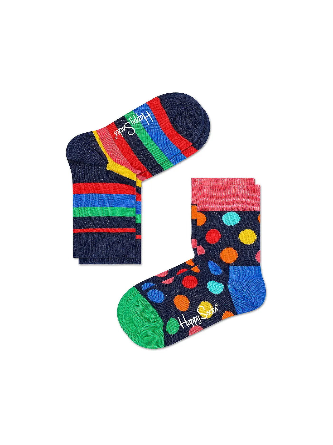 HAPPY SOCKS | Geschenkset Kinder Socken STRIPE 2-er Set bunt | bunt